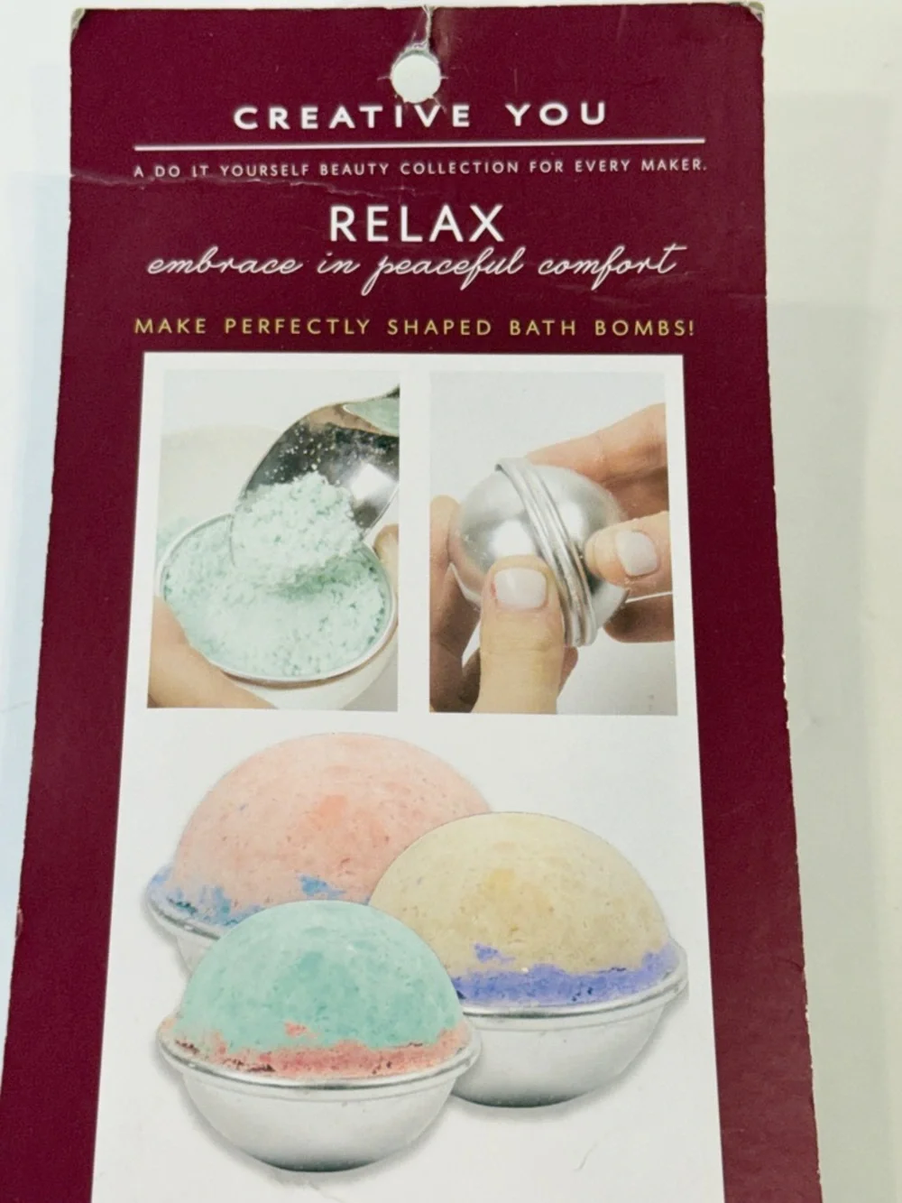 🆕 Creative You Bath Bomb Molds 3 Sizes Metal DIY Spa Kit Sphere 🆕 Sealed
